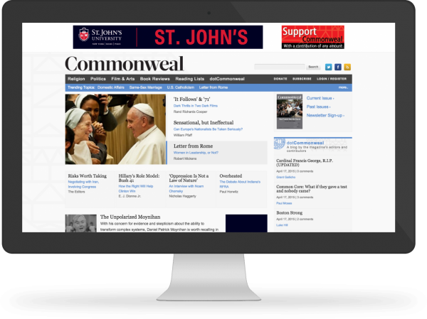 Commonweal Magazine Desktop Responsive Commonweal Magazine Desktop Responsive