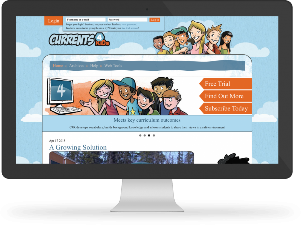 Currents4Kids Desktop Responsive Currents4Kids Desktop Responsive screenshot